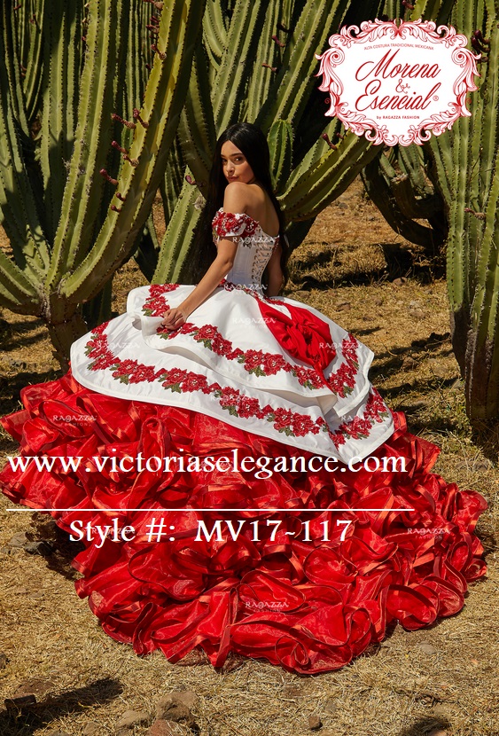 Ragazza Charro Embroidered & Hand Dress - Victoria's Elegance Quinceañera &