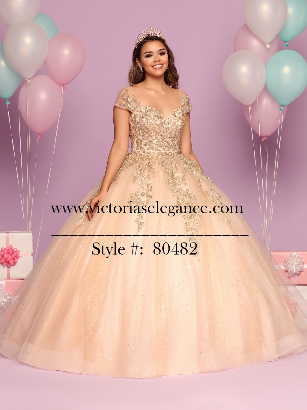 DaVinci Two-Piece Tulle Ball Gown