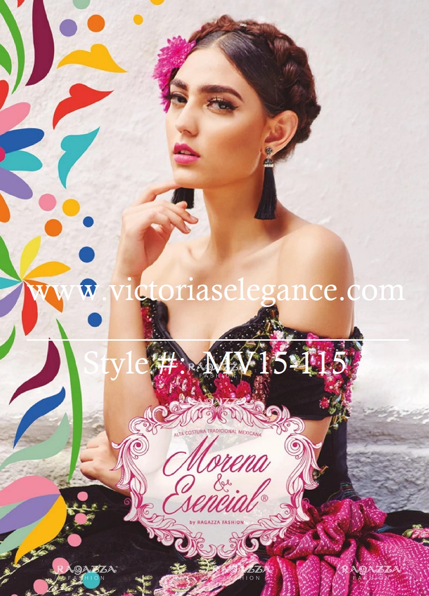 Ragazza Fashion Floral Charro Ball Gown - Victoria's Elegance Quinceañera &  Bridal