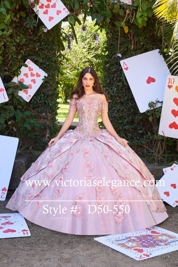 Ragazza Fashion Floral Applique Embroidered Ball Gown - Victoria's Elegance  Quinceañera & Bridal