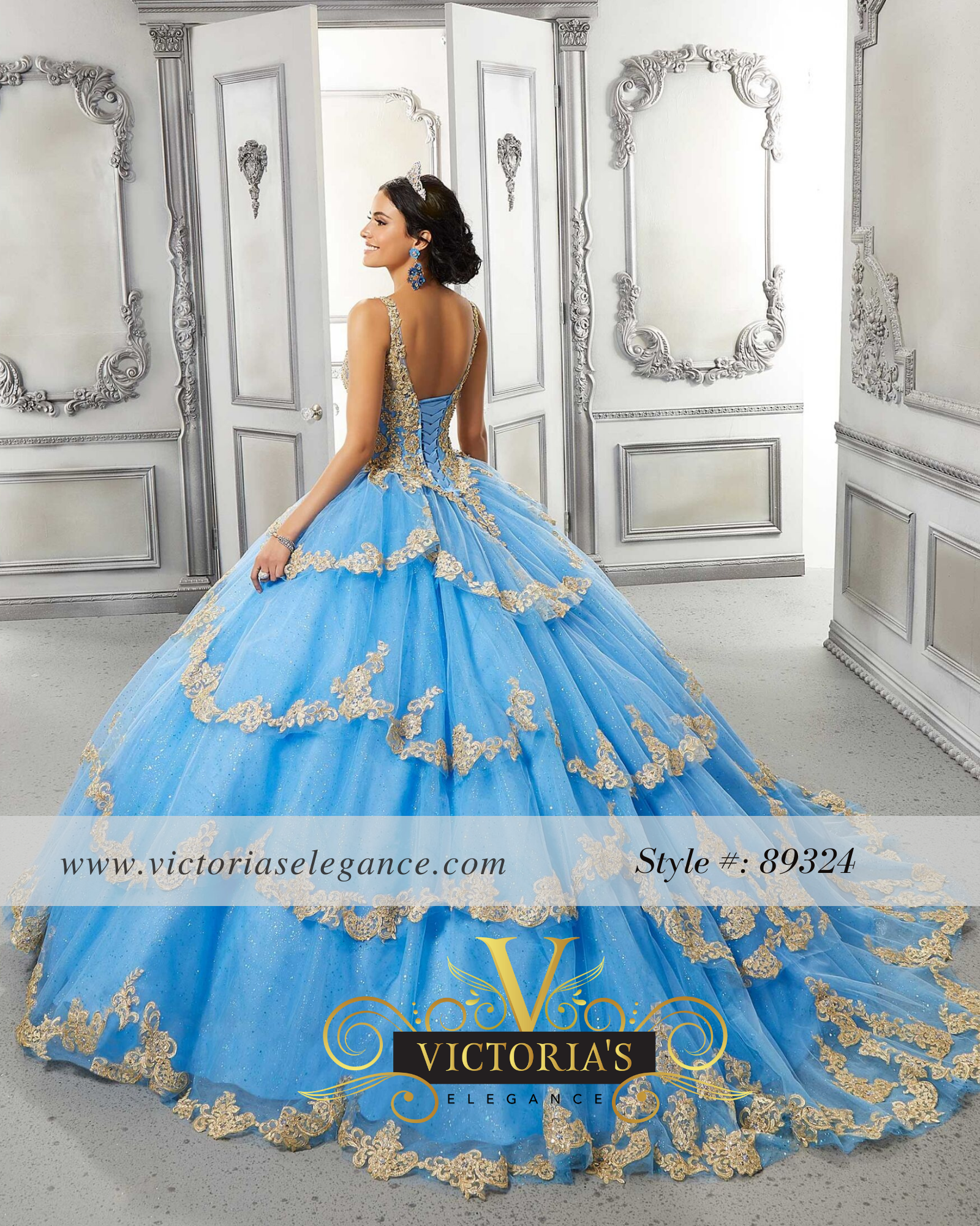 Morilee Contrasting Lace Applique Quinceañera Dress - Victoria's Elegance  Quinceañera & Bridal