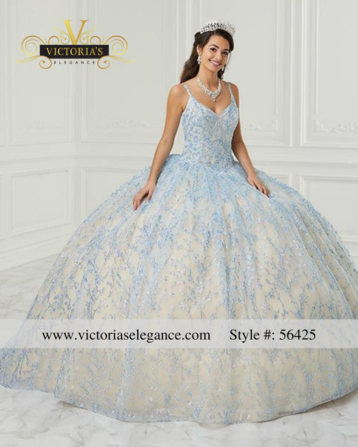 House of Wu V Neckline Tulle Ball Gown