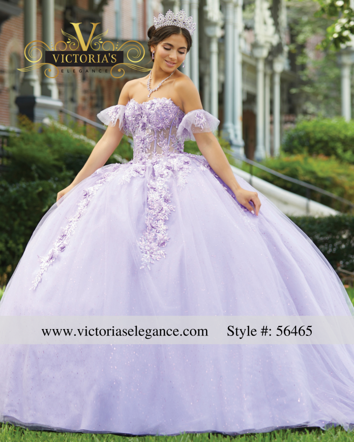 House of Wu Sheer Bodice Strapless Ball Gown