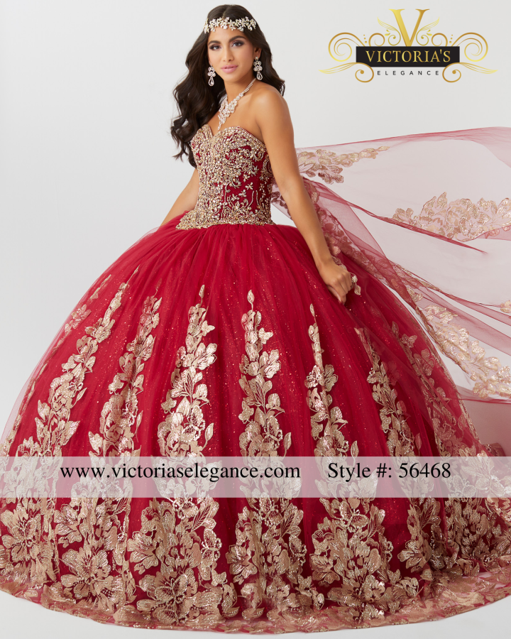 House of Wu Floral Skirt Strapless Sweetheart Ball Gown