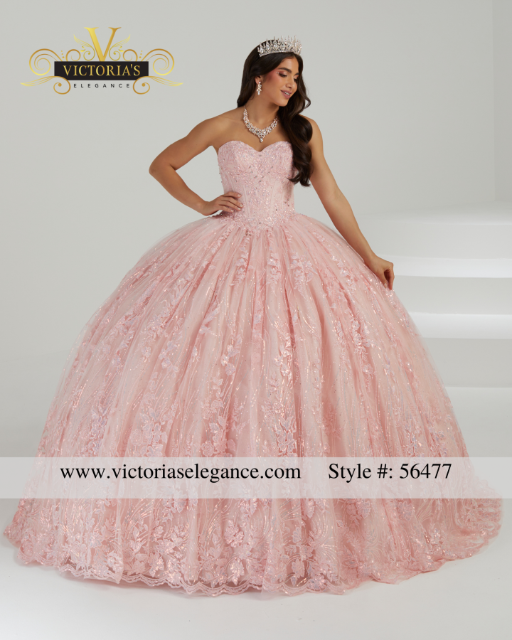 House of Wu Sweetheart Embroidered Lace Ball Gown